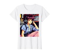 Retro Chill Hip Hop Lofi Anime Girl Aesthetics Value Graphic T-Shirt
