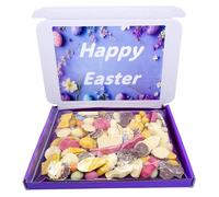 Retro Chocolate Pic n Mix 400g Gift Box Easter Chocolate Hamper Pink and White Mice Mini Eggs Fish and Chips Jazzies
