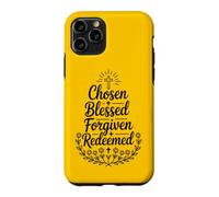 Retro Chosen Blessed Forgiven Redeemed Christian Women Faith Case for iPhone 11 Pro