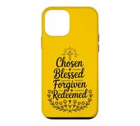 Retro Chosen Blessed Forgiven Redeemed Christian Women Faith Case for iPhone 12 mini