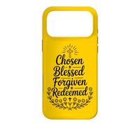 Retro Chosen Blessed Forgiven Redeemed Christian Women Faith Case for iPhone 17 Pro Max