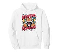 Retro Christian Bible Verse The Heavens are Roaring Pullover Hoodie
