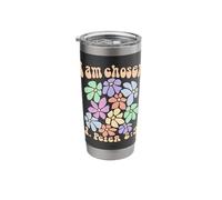 Retro Christian Design Flowers Bibel Bibelvers 1. Peter 2:9 Stainless Steel Insulated Tumbler