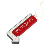 Retro Christmas Baubles Vintage Plastic Ornaments Nostalgic Tree Decorations with Machine Broadway Street Sign Game Console Designs Red Holiday Decor Novelty Pendant,for Party(G)