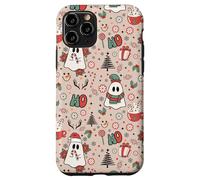 Retro Christmas Ghost Ho Ho Merry Holiday Case for iPhone 11 Pro