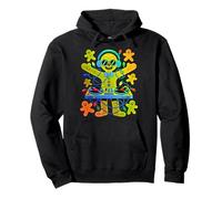 Retro Christmas House Music Gingerbread DJ Techno Rave EDM Pullover Hoodie