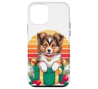 Retro Christmas Shetland Sheepdog X-Mas Ornaments Sheltie Case for iPhone 12 mini