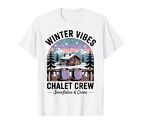 Retro Christmas Winter Vibes Ski Vacation Chalet Crew Value Graphic T-Shirt