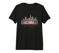 Retro Cincinnati Landscape Vintage Souvenir Premium T-Shirt