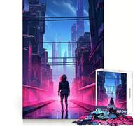 Retro City Skyscape 1000 Piece Jigsaw Puzzle for Teenagers Intellect Toy Mental Relax Quality Cut (38x52cm)