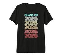 Retro Class of 2026 Proud Graduation Hello Summer 12th Grade Premium T-Shirt