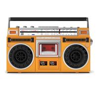 Retro Classic 80s Style Portable Boombox With Cassette Player Recorder, AM/FM Radio, Support SD/USB Input, Built-in Speaker