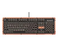 Retro Classic Artisan - USB Luxury Vintage Back lit Mechanical Keyboard (Blue Switch, Black Leather, Zinc Alloy Frame)(UK Layout)