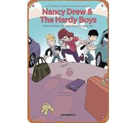 Retro Classic Cartoon Metal Tin - NANCY DREW HARDY BOYS HC MYSTERY MISSING ADULTS - Anime Tin Sign Poster Novelty Retro Art Wall Decor for Home Gate Garden Bars Restaurants Music Cafes Office Store