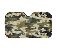 Retro Classic Green Camo Print Car Windshield Sun Shade