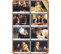 Retro Classic INTERVIEW WITH THE VAMPIRE Original Lobby Card Set Tom Cruise Brad Pitt Tin Sign Metal Movie Poster Plate Painted Modern Wall Decoration Vintage Film TV Metal Tin Signs for Gift Karaoke