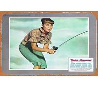 Retro Classic Movie Poster TAMMY AND THE MILLIONAIRE Lobby Card 1 Debbie Watson Frank McGrath Denver Pyle Vintage Metal Tin Sign Old TV Film Poster Gift Karaoke Bar Pub Club Decorative Wall Plates Man