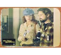 Retro Classic Movie Poster THE CHINA SYNDROME Original Lobby Card 1 Jane Fonda Jack Lemmon Michael Douglas Vintage Metal Tin Sign Old TV Film Poster Gift Karaoke Bar Pub Club Decorative Wall Plates