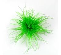 Retro Classic Ostrich Brooche Premium Feather Lapel Pins Womens Feathers Brooch for Cloth Dresses Jewelry Accessory Crafts Pluma- Green