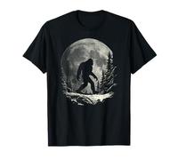 Retro Classic Sasquatch Night Walk Full Moon Bigfoot T-Shirt