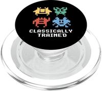 Retro Classically Trained Alien Invaders 80s Video Game PopSockets PopGrip for MagSafe