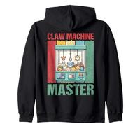 Retro Claw Machine Master Crane Game Zip Hoodie