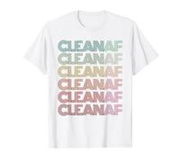 Retro CLEAN AF Drug Free NA Recovery Addiction Awareness T-Shirt