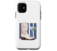 Retro Coastal Cowgirl Boot Martini Olive Cocktail Women Case for iPhone 11