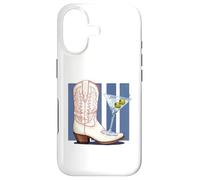 Retro Coastal Cowgirl Boot Martini Olive Cocktail Women Case for iPhone 17