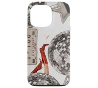 Retro Coastal Cowgirl & Martini Cocktail Disco Ball Collage Case for iPhone 13 Pro