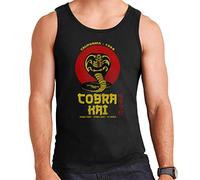 Retro Cobra Kai Snake Logo Men's Vest Black
