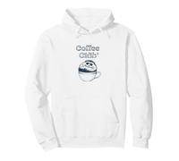Retro Coffee-Club Hedgehog Vintage Coffee Aesthetics Pullover Hoodie