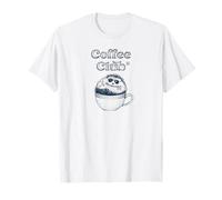 Retro Coffee-Club Hedgehog Vintage Coffee Aesthetics T-Shirt