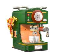 Retro Coffee Machine Building Blocks Set,City Town Coffee House Modular Construction Building Model,Easter Mother's Day for Adults Teens Kids Boys Girls 6+, 618 Pieces