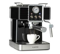 Retro Coffee Machine Espresso Maker Filter Milk Nozzle 20 Bar 1350 W 1.5 L Black