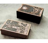 Retro Collection Tarot Cards with Gift Box,22 Major Arcana 3d Carving Waterproof Tarot Card for Fortune-Telling Game, Original Design Tarot Cards For Tarot Lovers