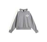 Retro Color Block Crew Sweatshirt in Cement Heather