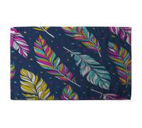 Retro Color Feathers Stylish KitchenTowel Benjamin Tate Design Purple One Size