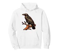 Retro Colorful Birds in a Row Pullover Hoodie