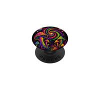 Retro Colorful Mushroom Galaxy Vintage Style Art PopSockets Adhesive PopGrip