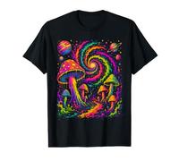 Retro Colorful Mushroom Galaxy Vintage Style Art Value Graphic T-Shirt