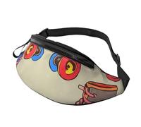 Retro Colorful Roller Skates Fanny Pack for Men Women Crossbody Waist Bag Waterproof Sports Belt Bag Outdoor Hip Pack