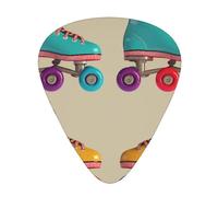 Retro Colorful Roller Skates High-Quality, Wear-Resistant And Tough Guitar Picks Give You A Different Musical Experience