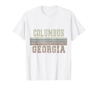 Retro Columbus Georgia Value Graphic T-Shirt, Men, White, S