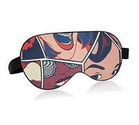 Retro Comic Girls Seamless Sleep Eye Mask, Sleeping Mask & Blindfold with Elastic Headband Soft Comfort Eyeshade Sleep Cover for Travel Yoga Nap