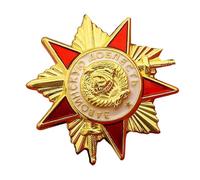 Retro Communism Badge Collectible Brooch Alloy Corsage Pin Antique Accent Costume Accessory Soviet Jewelry, フリーサイズ