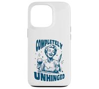 Retro Completely Unhinged Psycho Lady Wine Knife Dark Humor Case for iPhone 13 Pro