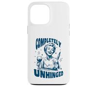 Retro Completely Unhinged Psycho Lady Wine Knife Dark Humor Case for iPhone 13 Pro Max
