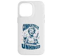 Retro Completely Unhinged Psycho Lady Wine Knife Dark Humor Case for iPhone 14 Pro Max