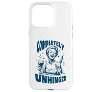 Retro Completely Unhinged Psycho Lady Wine Knife Dark Humor Case for iPhone 15 Pro Max
